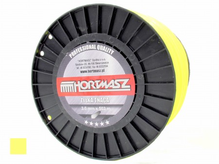 żyłka do kosy spalinowej i podkaszarki 3,0 mm 503 m kwadrat żółta.jpg