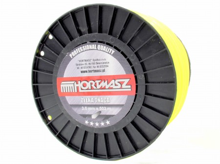 żyłka do kosy spalinowej i podkaszarki 3,0 mm 503 m kwadrat żółta.jpg