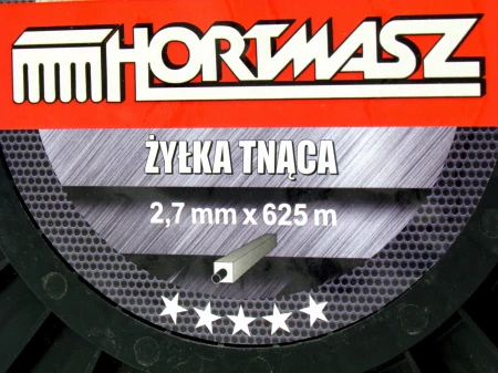 żyłka do kosy spalinowej i podkaszarki 2,7 mm 625 m kwadrat DUOLINE szpula.jpg