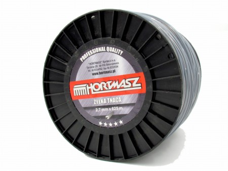 żyłka do kosy spalinowej i podkaszarki 2,7 mm 625 m kwadrat DUOLINE szpula.jpg