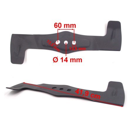 Nóż tnący do traktorka HTS LX84M / L352 lewy 41,9 cm