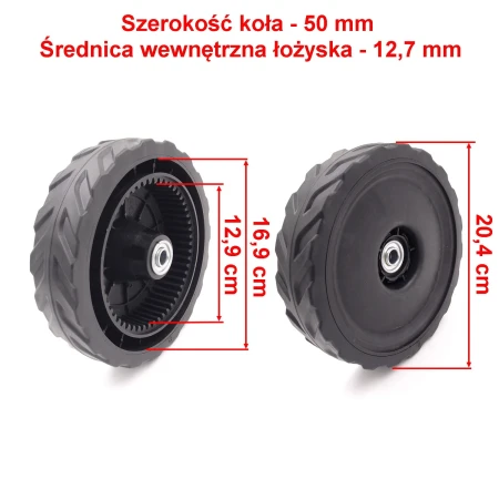 KOŁO JEZDNE TYŁ DO KOSIARKI HKS 346NL LEWE NAPĘDOWE, 53 ZĘBY