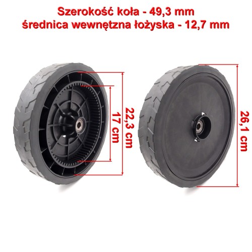 Przejdź do produktu KOŁO JEZDNE TYŁ HKS 150NL/ DY 202190SM PRAWE NAPĘDOWE, 70 ZĘBÓW