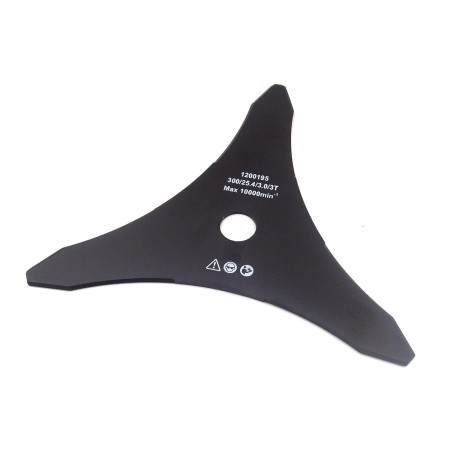 tarcza tnąca 3Z 300×25,4×3 mm trójząb część tnąca do kos spalinowych wykaszarek.jpg