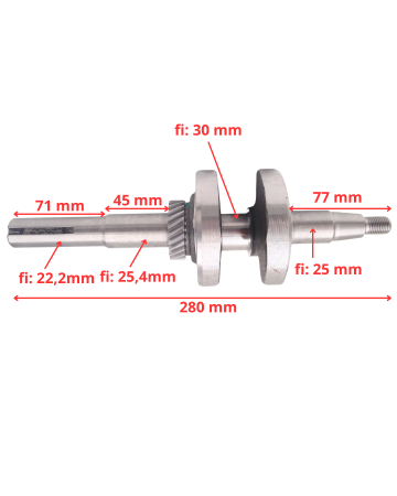 WAŁ KORBOWY DO SILNIKA LC1P75F