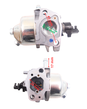 GAŹNIK SILNIKA LC1P70FA SIL.CZER. (JEDNA DŹWIGNIA PRZEPUSTNICY, AUTOMATYCZNE SSANIE), 170020809-T350, 170020809-0002