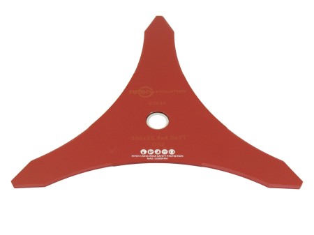 tarcza tnąca do kosy spalinowej  3z 350mm 25,4mm 20mm grubość 4mm rotary.jpg