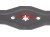 Nóż do traktorka AYP, Husqvarna, Craftsman 46,4 cm, lewy, gwiazda 6R, 186386, 5321863-86 (p.41)