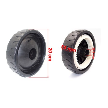 KOŁO JEZDNE TYŁ D1566/ 1666 (+wieniec) 8", 52 ZĘBY