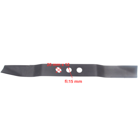 Nóż tnący do kosiarki spalinowej HKS 140 40 cm otwór 15 mm