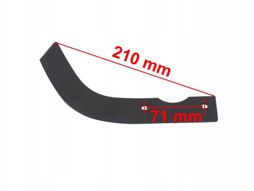 Przejdź do produktu Nóż lewy do glebogryzarki Robix nowy typ 210 mm 2 otwory montażowe