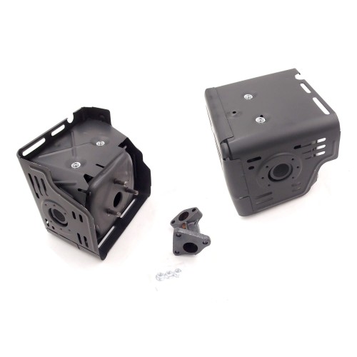 Przejdź do produktu TŁUMIK HONDA GX340/390+OSŁONA TŁUMIKA 18310-ZE2-W61