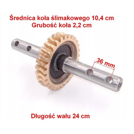 KOŁO ŚLIMAKOWE Z WAŁEM  ROBIX R-156, Z-28