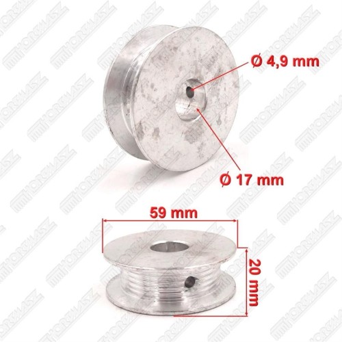 Przejdź do produktu KOŁO PASOWE HGS138L (BK-400) PRZEKŁADNI, 5 ROWKÓW NA PASEK