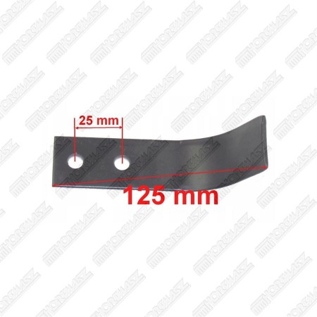 nóż do glebogryzarki Hortmasz HGS138L BK-400 125mm obustronnie naostrzony