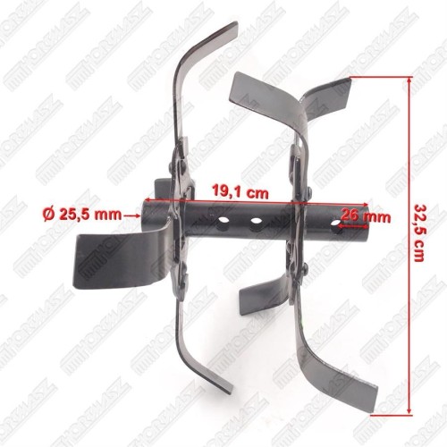 Przejdź do produktu Motyka podwójna lewa do glebogryzarki Eurosystems Z-5, część do glebogryzarki