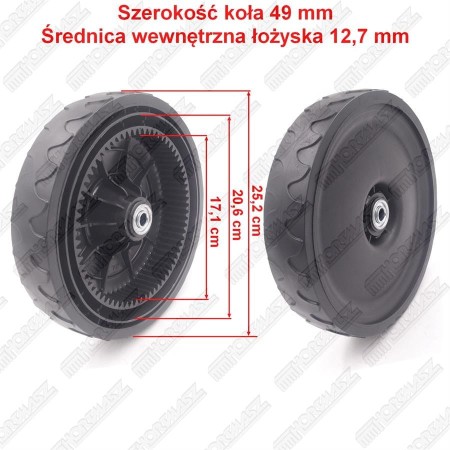 Koło jezdne tylne napędowe 70 zębów do kosiarek spalinowych HKS246N HKS246N1 HKS246NE