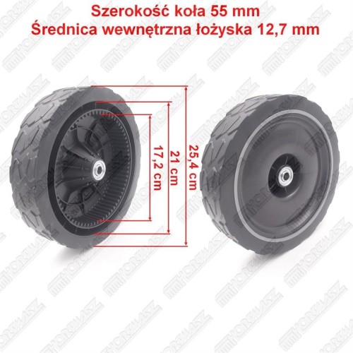 Przejdź do produktu KOŁO JEZDNE TYŁ HKS EC346N HD160, HKS EC346NE HD150, NAPĘDOWE 10", 70 ZĘBÓW