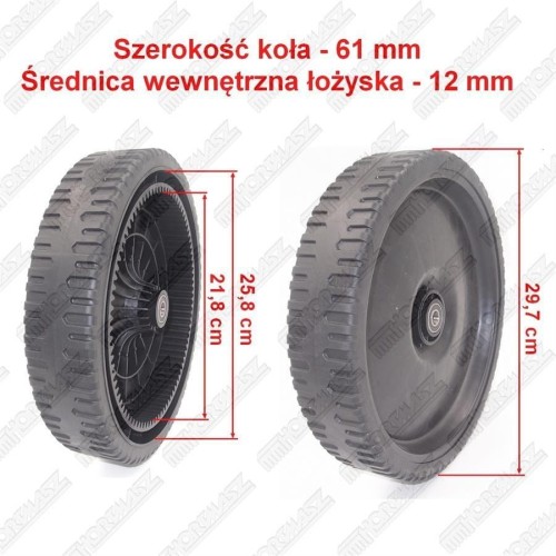 Przejdź do produktu KOŁO JEZDNE TYŁ HKS EC350N HD196, HKS EC350NE HD196, HKS EC353N HD225, HKS EC353NE HD225E, NAPĘDOWE 12", 89 ZĘBÓW