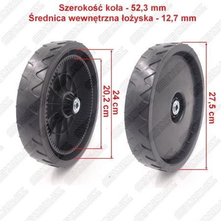 KOŁO JEZDNE TYŁ HKS 753NL, HKS 753NB1, HKS 753NLE, HKS 853NLE, GT 353NLKS, HKS 851NB, 11" NAPĘDOWE Z ŁOŻYSKAMI R8-Z LUB KOŁNIERZEM, 82 ZĘBY