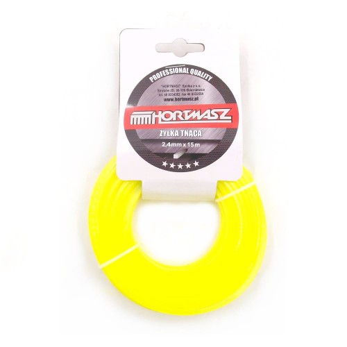 Przejdź do produktu Żyłka do kosy i podkaszarek 2,4 mm, 15 m, profil kwadratowy
