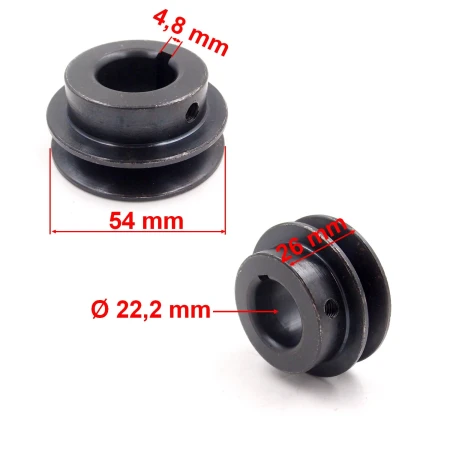 KOŁO PASOWE NA WAŁ 22,2 MM NAC NAX1000S, NAX2000S, NAX3000S, NAX3001S, NAX4000S, NAX5000S, METALOWE.JPG