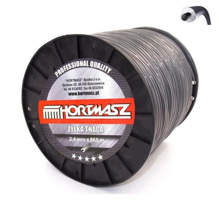 żyłka do kosy spalinowej i podkaszarki 2,4 mm 865 m okrągła DUOLINE szpula.jpg