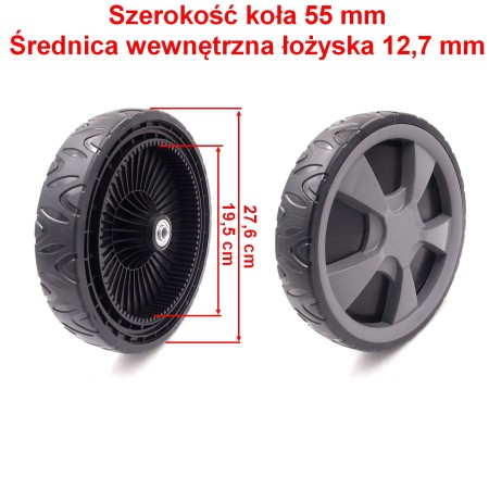 KOŁO JEZDNE TYŁ DO KOSIARKI GREEN WORLD GW WYZ20H2 NAPĘDOWE, 82 ZĘBY, KOMPLETNE