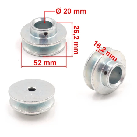 KOŁO PASOWE SILNIKA GT 138WS, ŚREDNICA ZEWNĘTRZNA KOŁA 52 mm