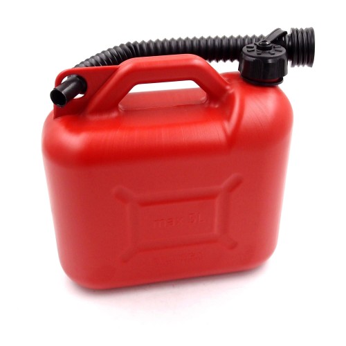Przejdź do produktu Kanister plastikowy 5L na paliwo z lejkiem – praktyczny kanister 5 L z lejkiem
