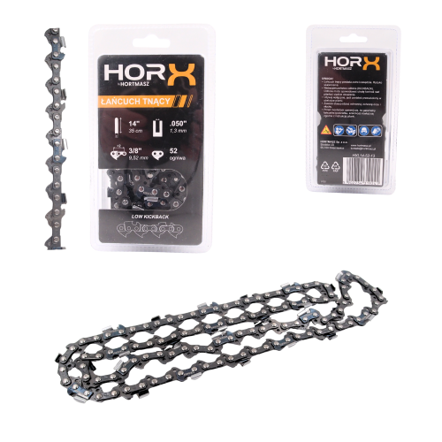 Przejdź do produktu ŁAŃCUCH TNĄCY HORX 14", 3/8 x 1,3 - 52 OGNIWA, PÓŁDŁUTO