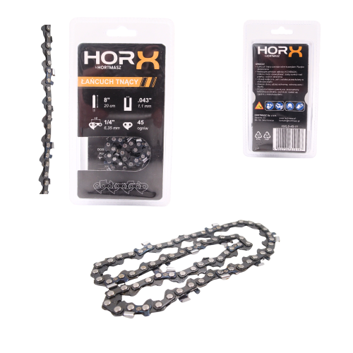 Przejdź do produktu ŁAŃCUCH TNĄCY HORX 8", 1/4 x 1,1 - 45 OGNIW, PÓŁDŁUTO