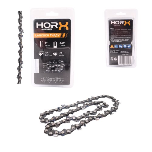 Przejdź do produktu ŁAŃCUCH TNĄCY HORX 6", 1/4 x 1,1 - 36 OGNIW, PÓŁDŁUTO