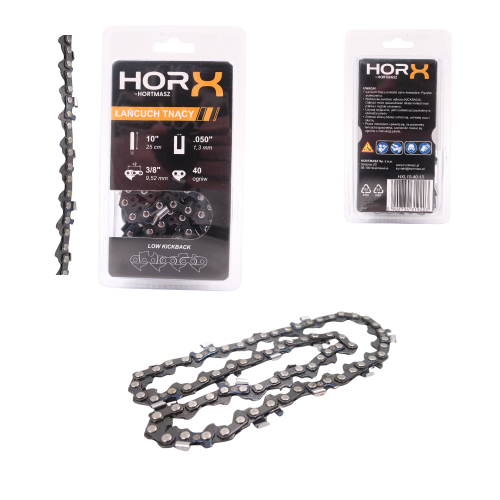 Przejdź do produktu ŁAŃCUCH TNĄCY HORX 10", 3/8 x 1,3 - 40 OGNIW, PÓŁDŁUTO
