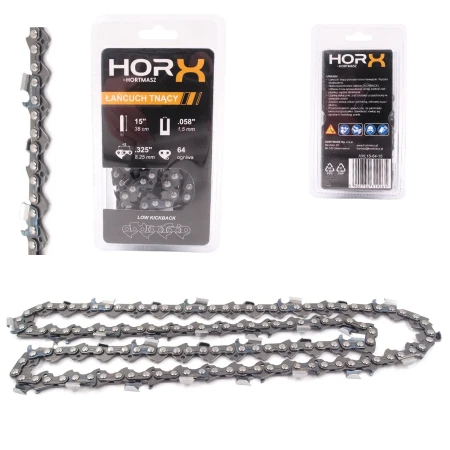 Lancuch HORX 15 cali specyfikacja wymiary ogniwa