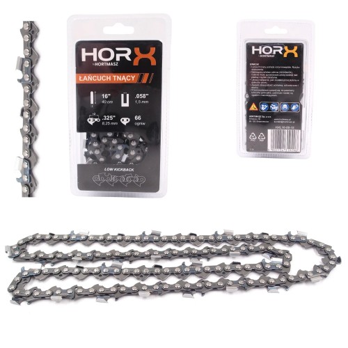 Przejdź do produktu ŁAŃCUCH TNĄCY HORX 16", .325 x 1,5 - 66 OGNIW, PEŁNE DŁUTO