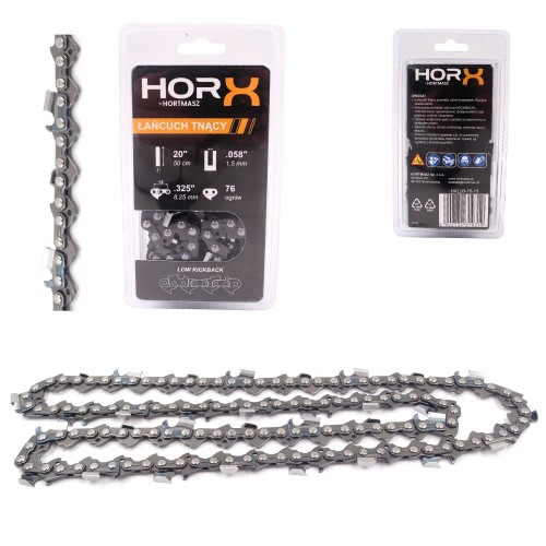Przejdź do produktu ŁAŃCUCH TNĄCY HORX 20", .325 x 1,5 - 76 OGNIW, PEŁNE DŁUTO