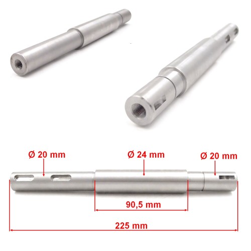 Przejdź do produktu WAŁEK UCHWYTU NOŻA CASTEL GARDEN  TWINCUT 102/122; 2502800/0, 25020800/1, ATSPL00191, 6500774, 20893

