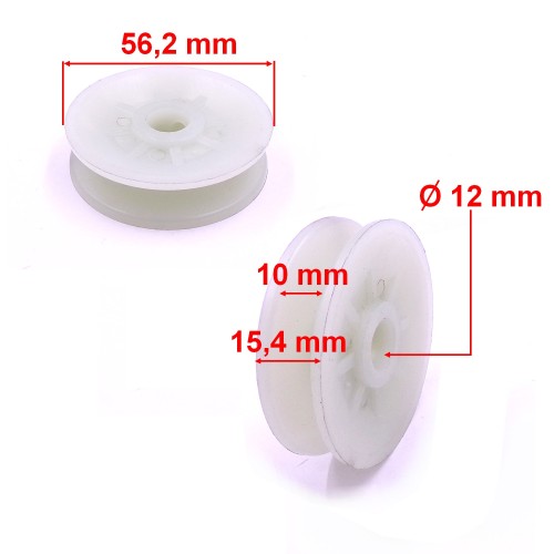 Przejdź do produktu KOŁO PASOWE NAPĘDU, FI 5,6 cm x 10 mm pasek