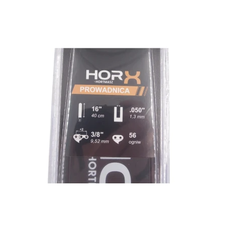 Prowadnica HORX 16 cali 40cm skok 3/8 x 1,3mm 56 ogniw