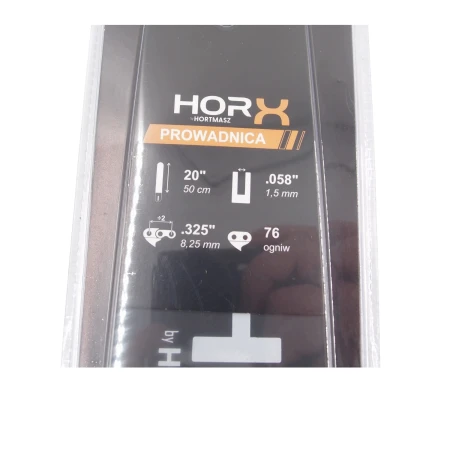Prowadnica HORX 20 cali 50cm skok .325 x 1,5mm 76 ogniw