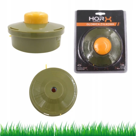 Głowica żyłkowa HORX BASIC półautomatyczna M10x1,25LH żyłka gwiazdka 2,4 mm.jpg