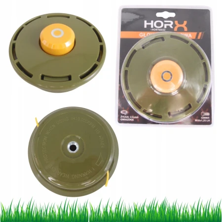 Głowica żyłkowa HORX półautomatyczna M10x1,25 LH żyłka gwiazdka 2,4 mm.jpg