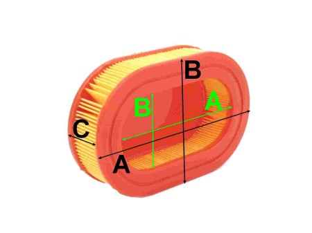wkład filtra powietrza do silnika DV196 DV225 32x93x127 mm