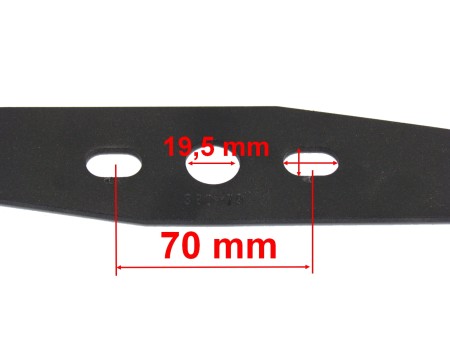 Nóż tnący do kosiarki elektrycznej AL-KO 37 cm – długość 370 mm, średnica otw. 19,5 mm