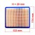 Filtr powietrza do silnika Briggs &amp; Stratton QUANTUM 491588S 133x114x20 mm