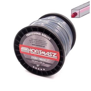 żyłka do kosy spalinowej i podkaszarki 3,0 mm 50 m kwadrat DUOLINE.jpg