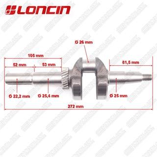 Przejdź do produktu WAŁ KORBOWY LC1P65FC, 5,2 cm