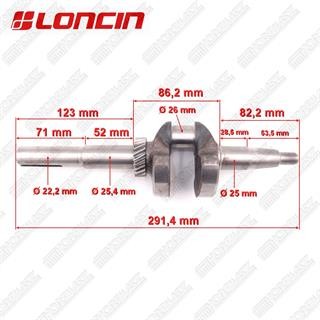 Przejdź do produktu WAŁ KORBOWY LC1P65FC, 7,1 cm