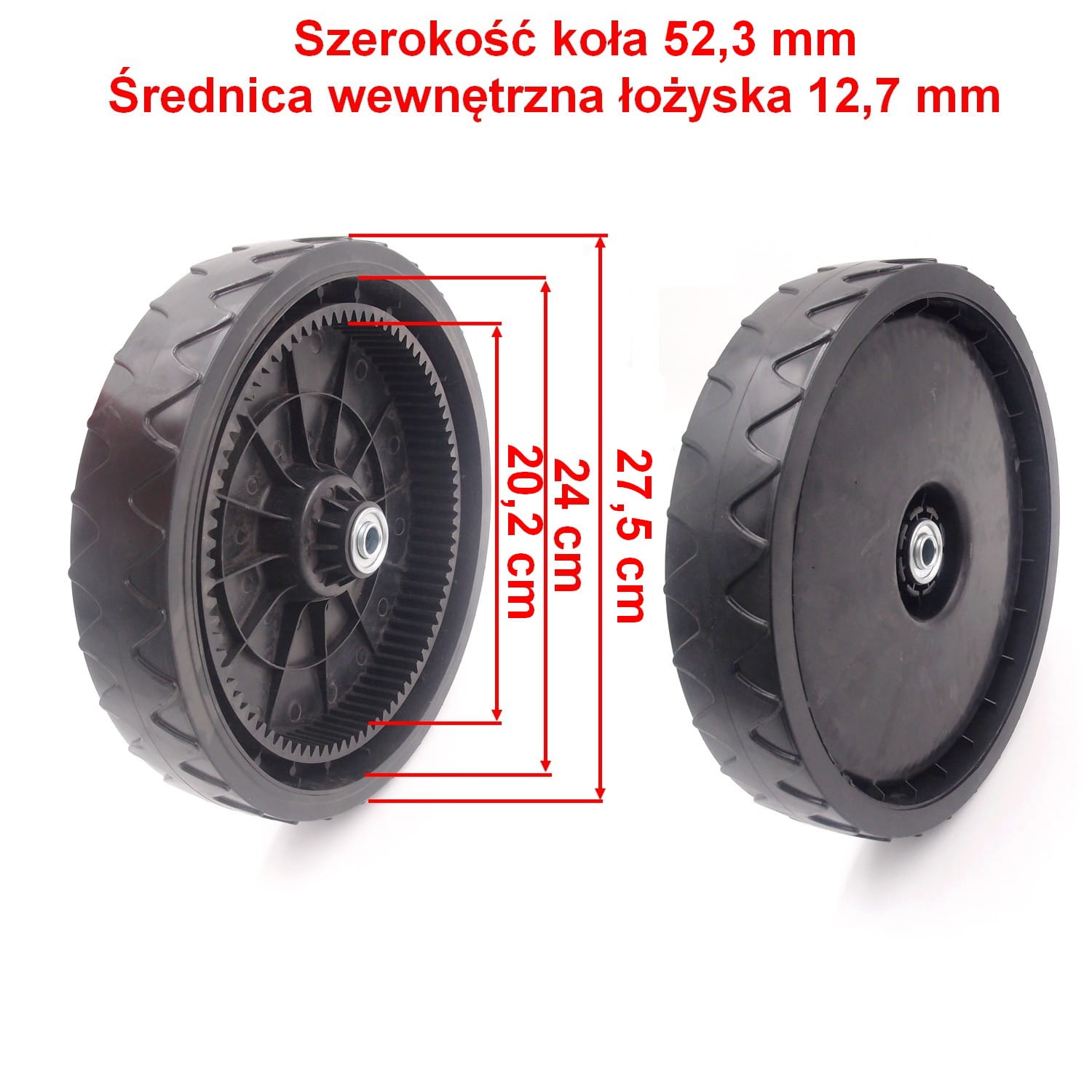 KOŁO JEZDNE TYŁ ACKS 151N LY196, ACKS 151NE LY196, 82 ZĘBY, NAPĘDOWE